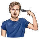 ☠️-PewDiePie, Telegram Sticker