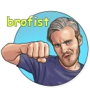 👊-PewDiePie, Telegram Sticker