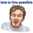 😣-PewDiePie, Telegram Sticker