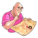 🤔-Go Baldly, Telegram Sticker