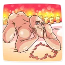 ☺️-Go Baldly, Telegram Sticker
