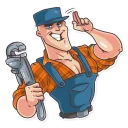 👷-Go Baldly, Telegram Sticker
