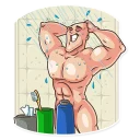 🚿-Go Baldly, Telegram Sticker