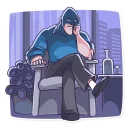 😠-Go Baldly, Telegram Sticker