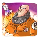 👨‍🚀-Go Baldly, Telegram Sticker
