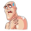 😰-Go Baldly, Telegram Sticker