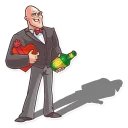 💝-Go Baldly, Telegram Sticker