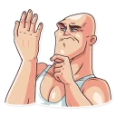 🖐-Go Baldly, Telegram Sticker