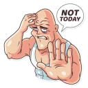 🤢-Go Baldly, Telegram Sticker