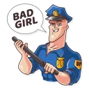 👮-Go Baldly, Telegram Sticker