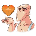 😘-Go Baldly, Telegram Sticker