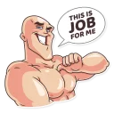 😁-Go Baldly, Telegram Sticker