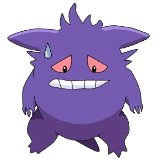 😥-Gengar @pokemon_daily, Telegram Sticker