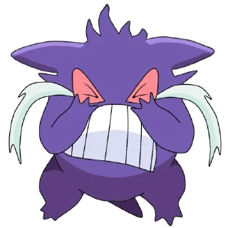 😭-Gengar @pokemon_daily, Telegram Sticker