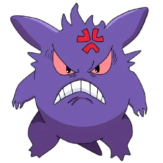 😡-Gengar @pokemon_daily, Telegram Sticker