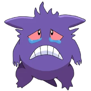 😢-Gengar @pokemon_daily, Telegram Sticker
