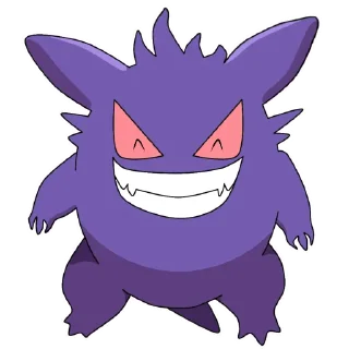 😁-Gengar @pokemon_daily, Telegram Sticker