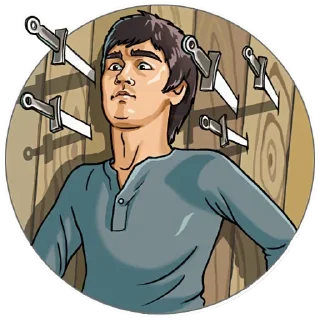 😨-Bruce Lee, Telegram Sticker