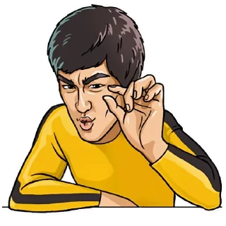😉-Bruce Lee, Telegram Sticker