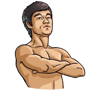 😐-Bruce Lee, Telegram Sticker