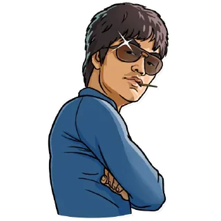😎-Bruce Lee, Telegram Sticker