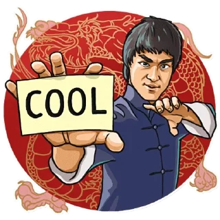 👌-Bruce Lee, Telegram Sticker