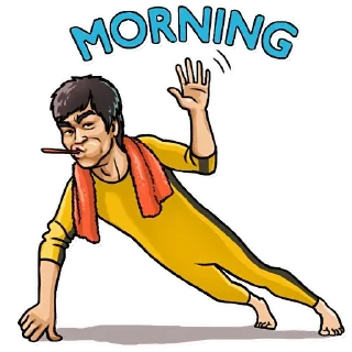 ✋-Bruce Lee, Telegram Sticker