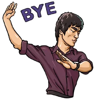 ✋-Bruce Lee, Telegram Sticker
