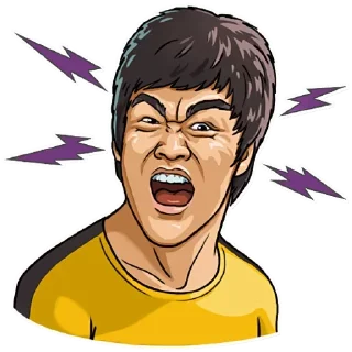 👹-Bruce Lee, Telegram Sticker
