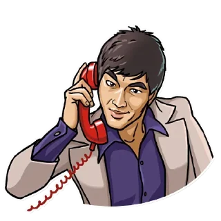 📞-Bruce Lee, Telegram Sticker