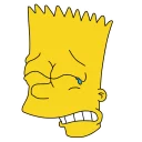😢-Bart, Telegram Sticker