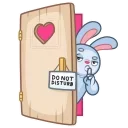🤫-Bucky & Becky, Telegram Sticker