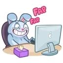 😍-Bucky & Becky, Telegram Sticker
