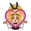 😘-Bucky & Becky, Telegram Sticker