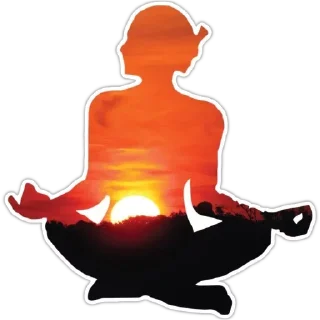 🧘‍♀-@Buddha_teaching, Telegram Sticker