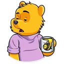 ☕️-Winnie the Pooh, Telegram Sticker