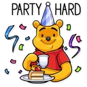 🥳-Winnie the Pooh, Telegram Sticker