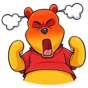 😡-Winnie the Pooh, Telegram Sticker