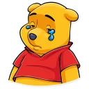 😢-Winnie the Pooh, Telegram Sticker