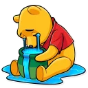 😭-Winnie the Pooh, Telegram Sticker
