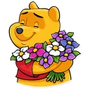 💐-Winnie the Pooh, Telegram Sticker