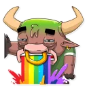 😷-Ringo the Bull, Telegram Sticker