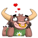 ❤-Ringo the Bull, Telegram Sticker