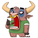 😪-Ringo the Bull, Telegram Sticker
