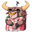 😴-Ringo the Bull, Telegram Sticker