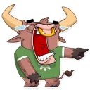 😂-Ringo the Bull, Telegram Sticker