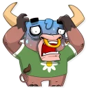 😰-Ringo the Bull, Telegram Sticker