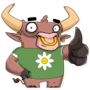 👍-Ringo the Bull, Telegram Sticker