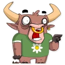 😮-Ringo the Bull, Telegram Sticker