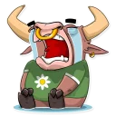 😭-Ringo the Bull, Telegram Sticker